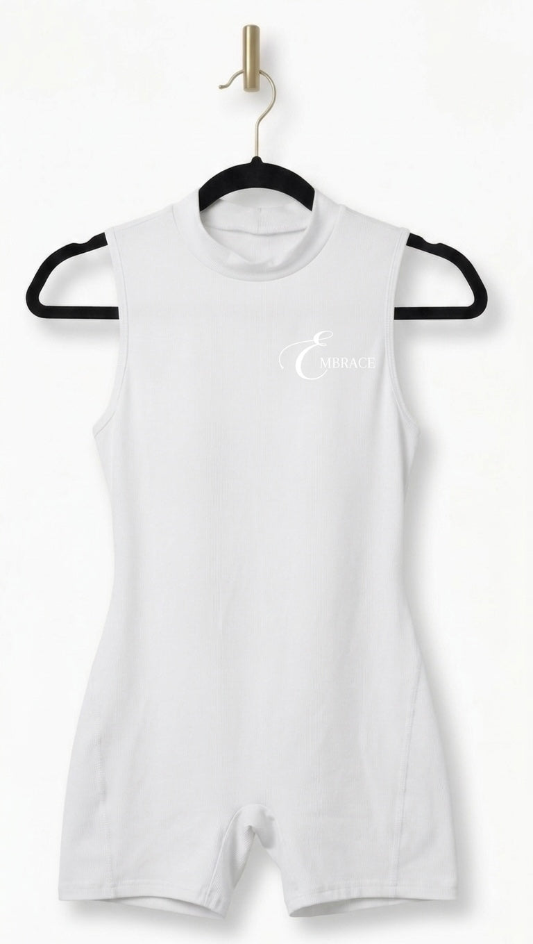 White Short Jumpsuit