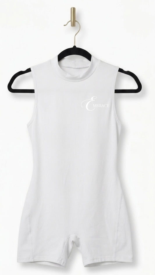 White Short Jumpsuit